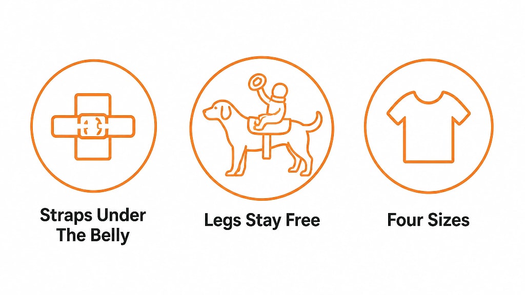 Sierra Cowboy Rider Dog Costume, key features at a glance