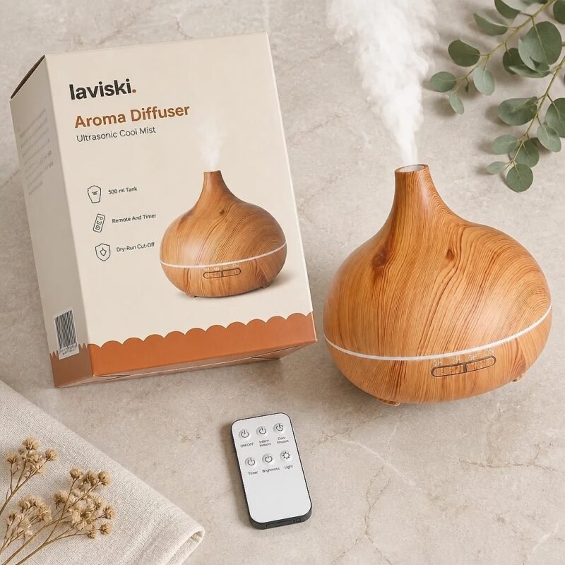 Silvana 500 ml Aroma Diffuser, what's included