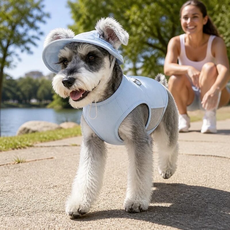 Solara Cool-Touch Vest and Sun Cap Set, solution / transformation
