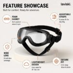Solaris Adjustable Dog Goggles, feature showcase
