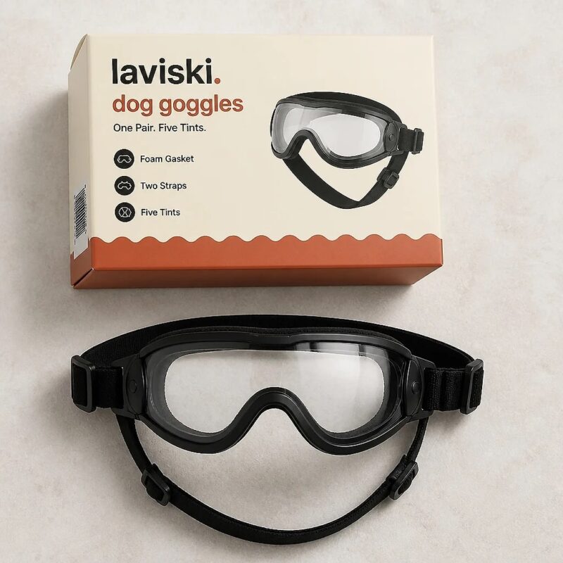 Solaris Adjustable Dog Goggles, what's included