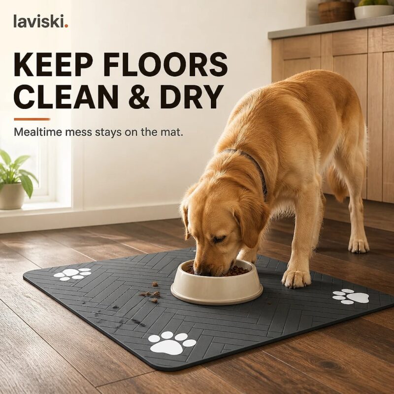 Sorbia Absorbent Pet Feeding Mat, desired outcome