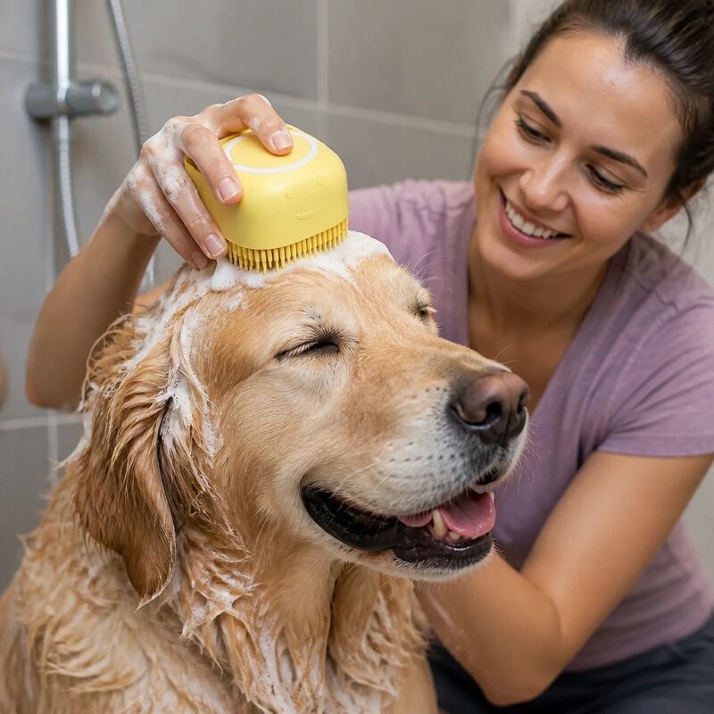 Sudsa Silicone Bath Brush with Shampoo Inside, avatar usage