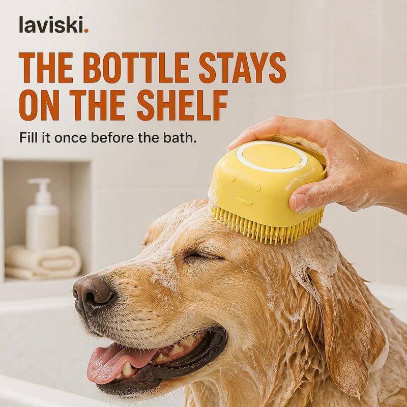 Sudsa Silicone Bath Brush with Shampoo Inside, trust / durability