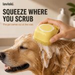 Sudsa Silicone Bath Brush with Shampoo Inside, closing hero