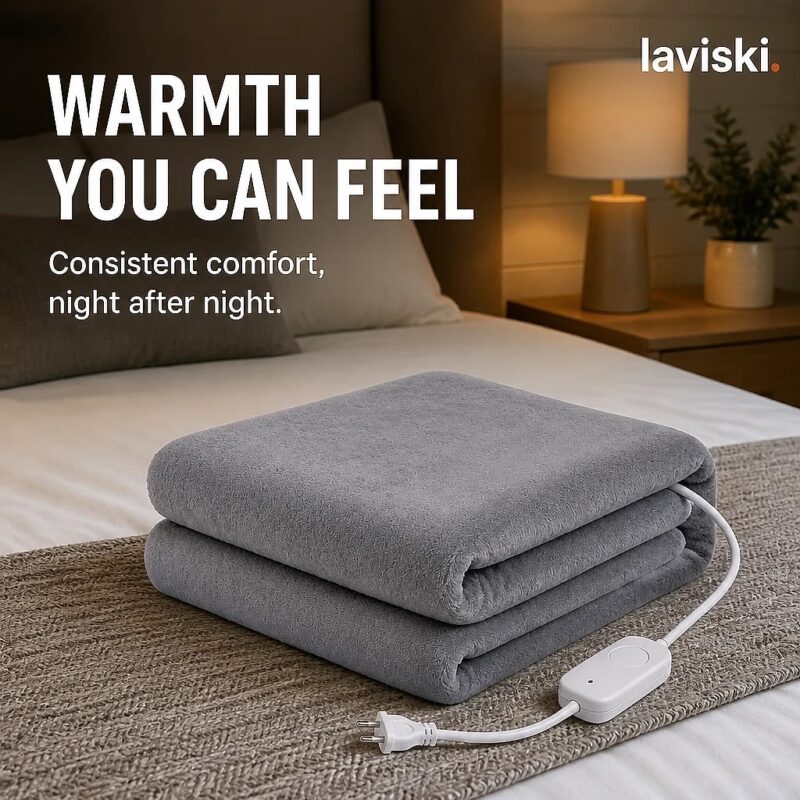 Termina Plush Heated Blanket, trust / durability