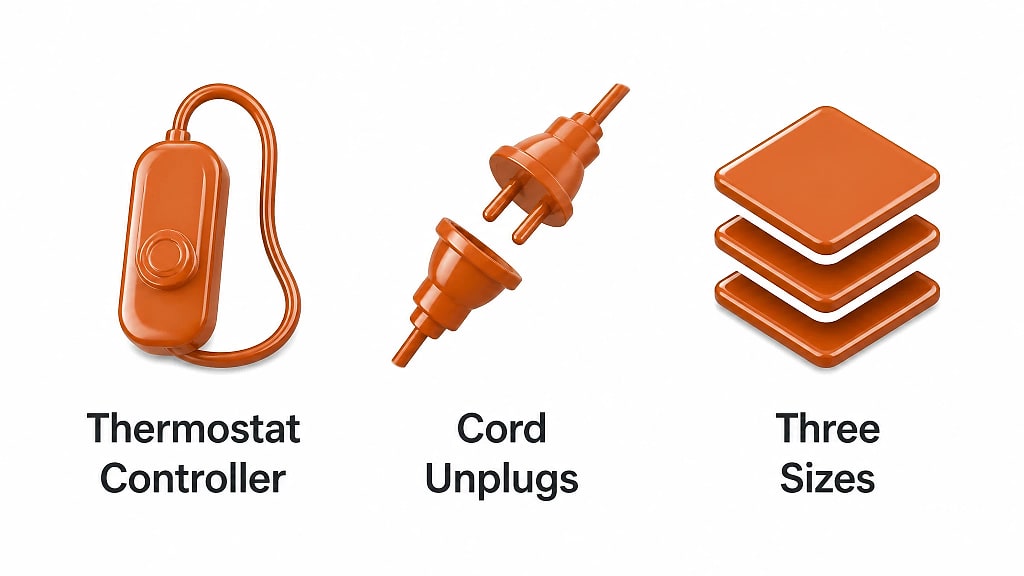 Termina Plush Heated Blanket, key features at a glance