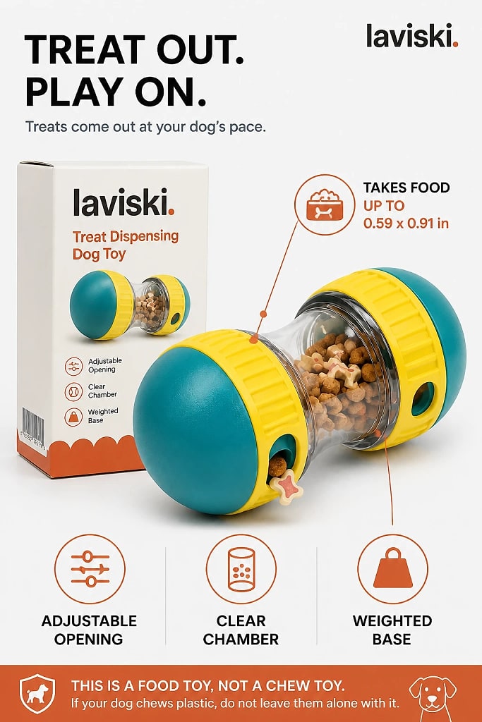 Tumbla Treat Dispensing Wobbler, materials and construction detail