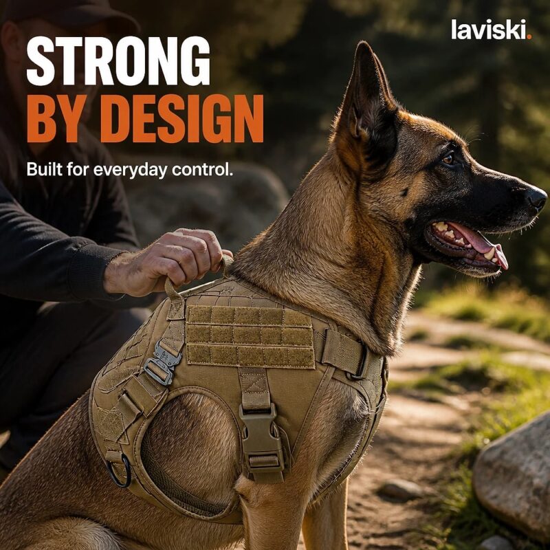 Valtra Tactical MOLLE Dog Harness, trust / durability