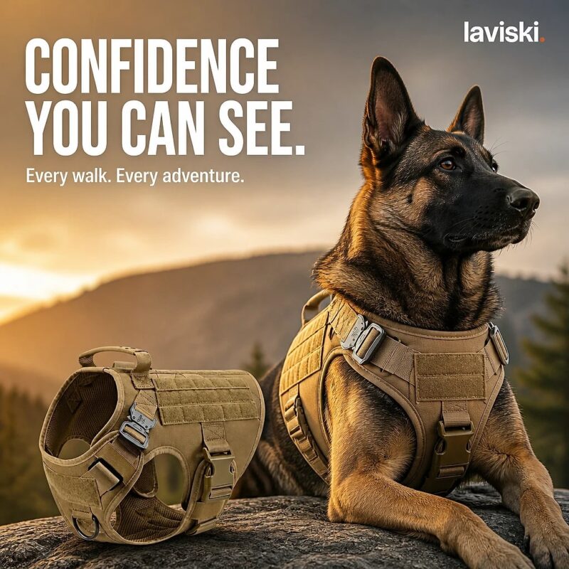 Valtra Tactical MOLLE Dog Harness, closing hero