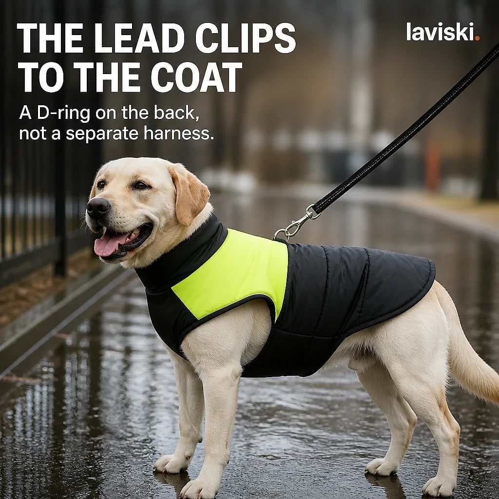 Vantra Waterproof Winter Dog Jacket, durability and protection detail