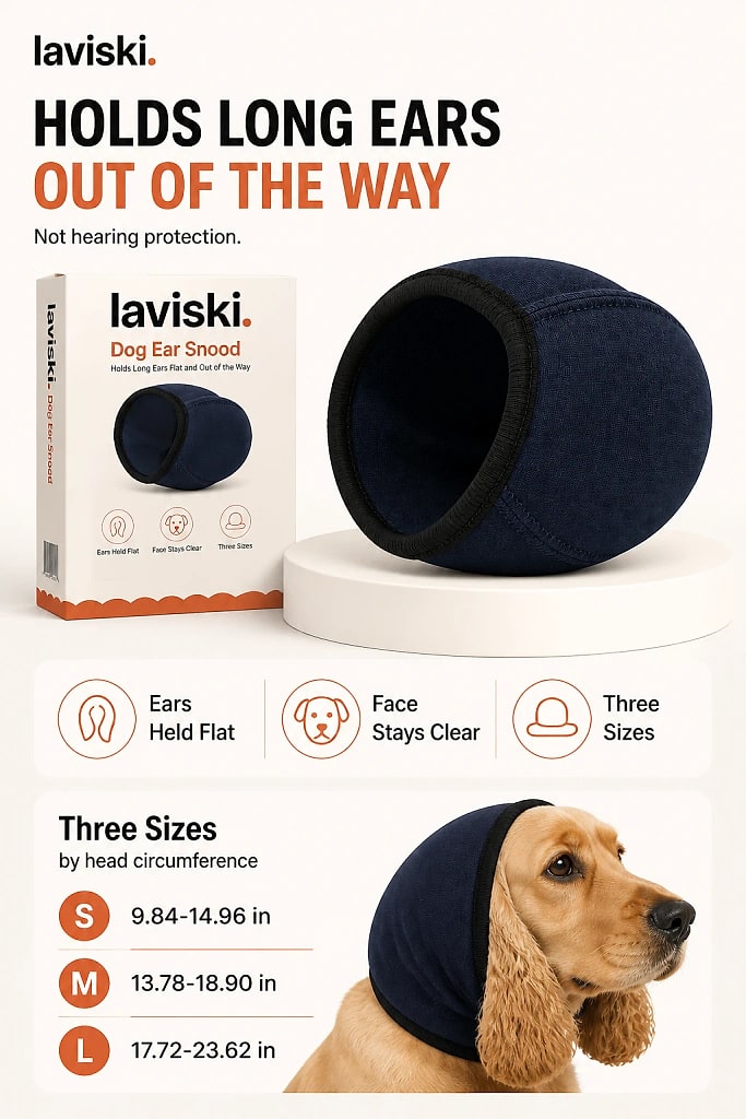 Velora Dog Ear Snood, materials and construction detail
