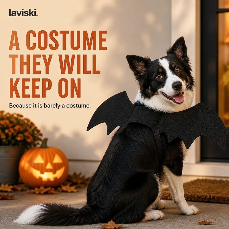 Vespera Felt Bat Wings for Dogs, desired outcome