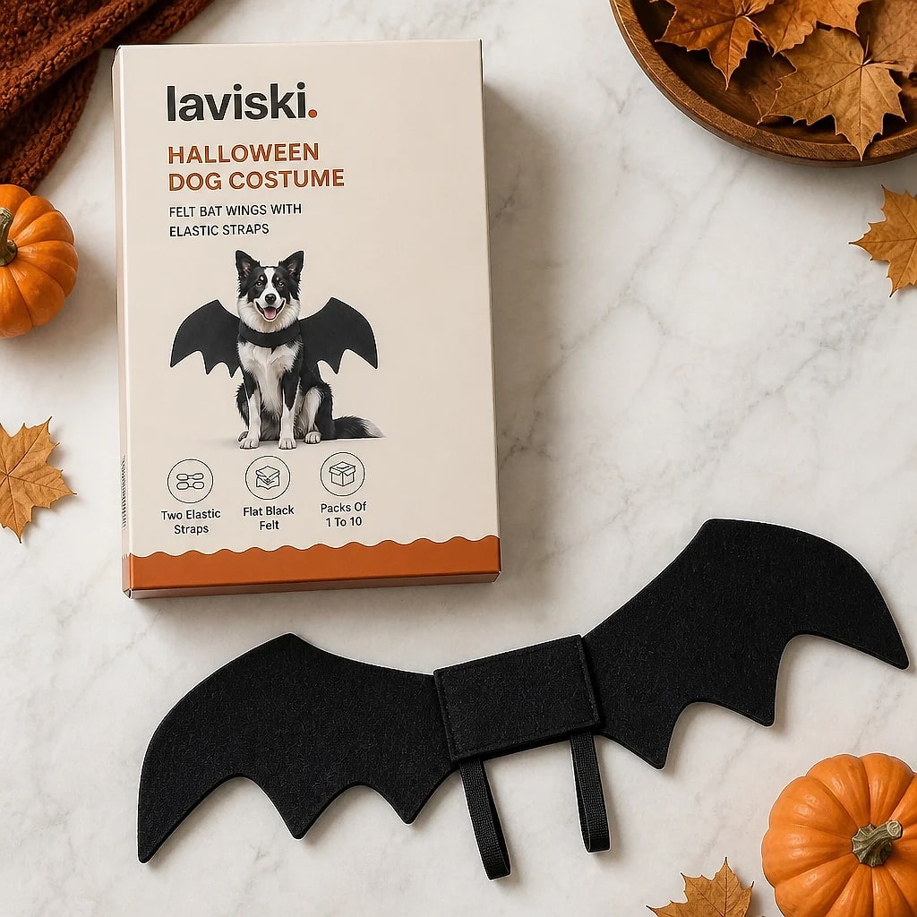 Vespera Felt Bat Wings for Dogs, what is included in the box