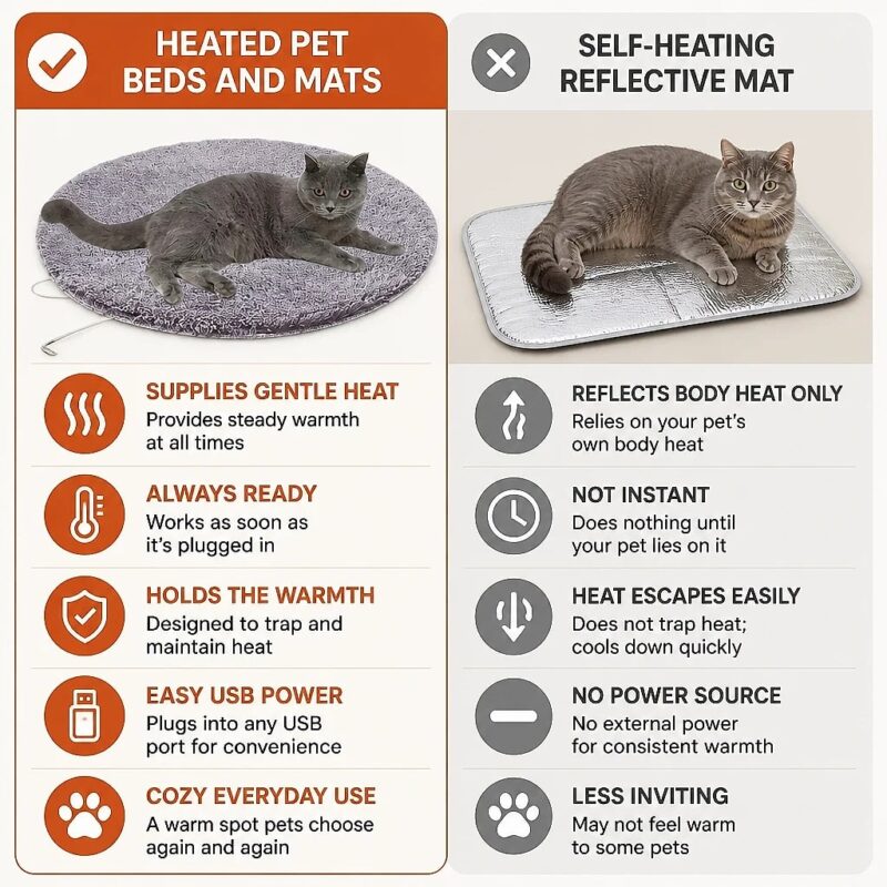 Voltera USB Heated Pet Mat, comparison