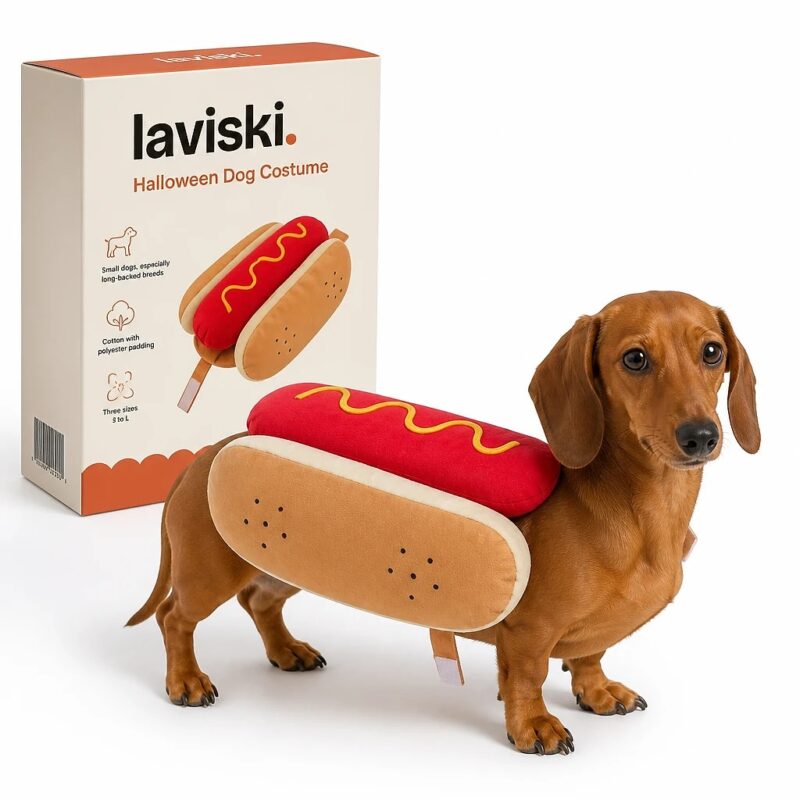 Wienna Hot Dog Pet Costume, main product hero