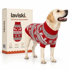 Yulora Reindeer Knit Dog Sweater, main product hero