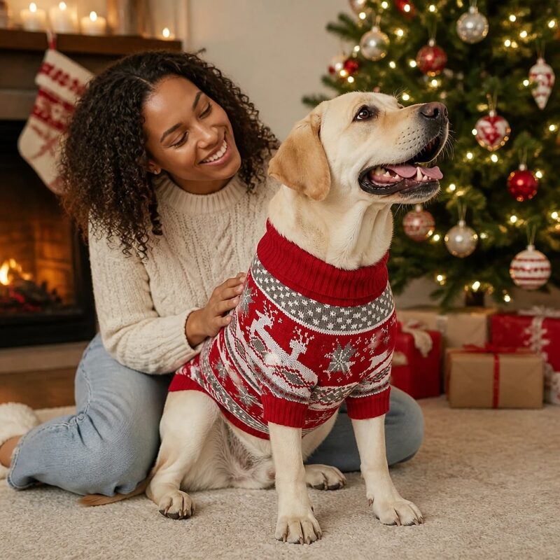 Yulora Reindeer Knit Dog Sweater, avatar usage