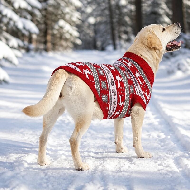 Yulora Reindeer Knit Dog Sweater, solution / transformation