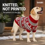 Yulora Reindeer Knit Dog Sweater, trust / durability