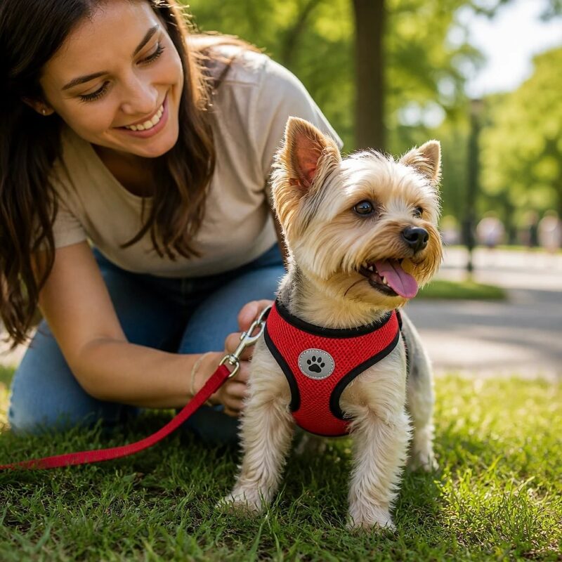 Zephira Mesh Dog Harness and Leash Set, solution / transformation